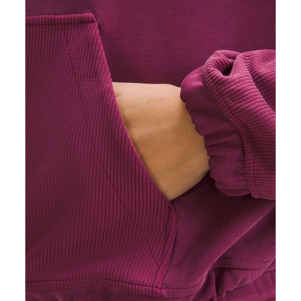 Lululemon Brushed Softstreme Ribbed Half Zip Deep Luxe 2 - Picture 5 of 12
